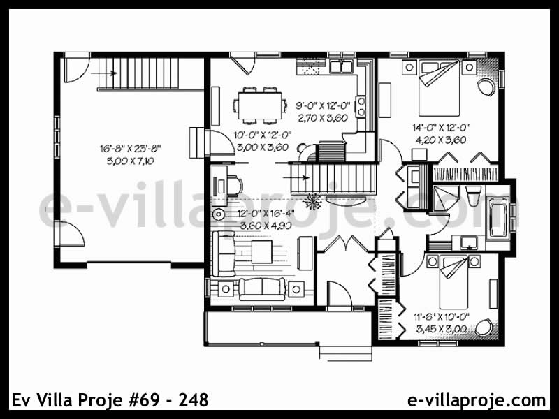Ev Villa Proje #69 - 248 Çelik Ev Projesi - Görsel 2