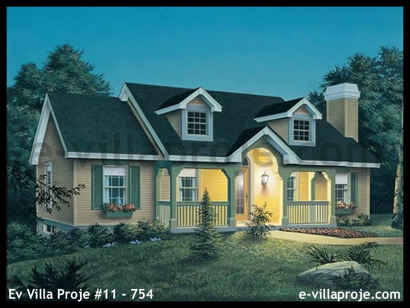 Ev Villa Proje #11 - 754 Çelik Villa Modeli ve 3D Tasarımı