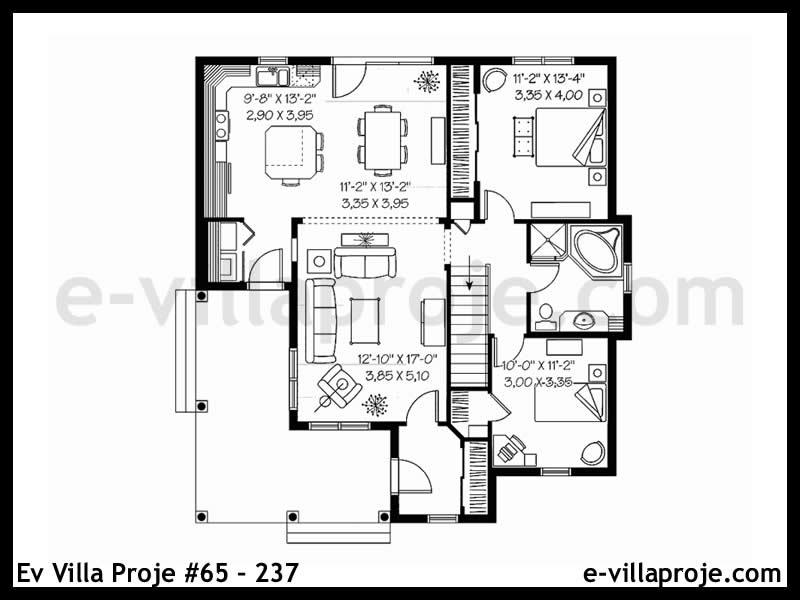 Ev Villa Proje #65 - 237 Çelik Ev Projesi - Görsel 2