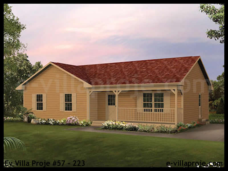 Ev Villa Proje #57 - 223 Çelik Villa Modeli ve 3D Tasarımı