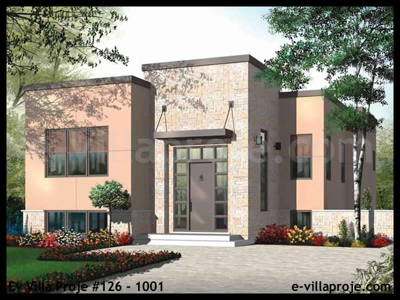 Ev Villa Proje #126 - 1001 Çelik Villa Modeli ve 3D Tasarımı