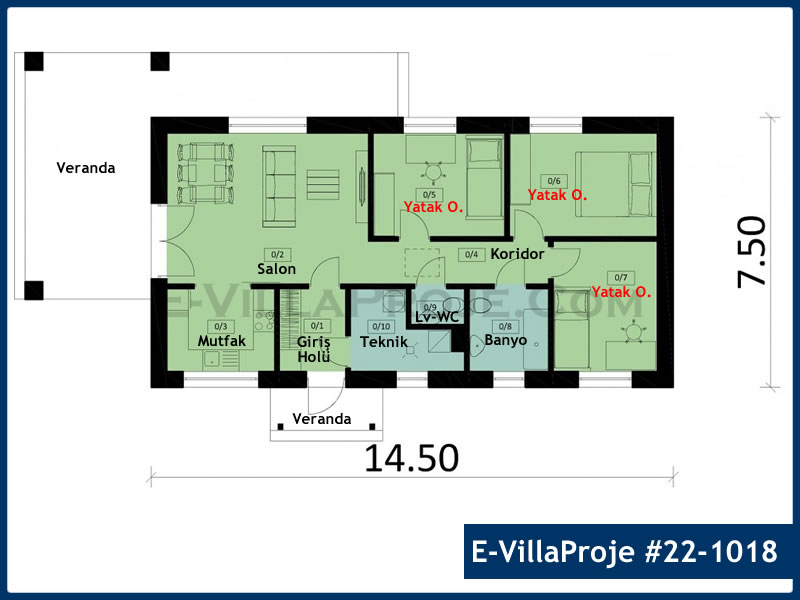 Ev Villa Proje #22 - 1018 Çelik Ev Projesi - Görsel 2