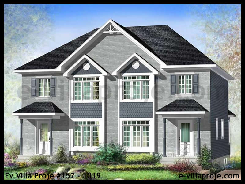 Ev Villa Proje #157 - 1019 Çelik Villa Modeli ve 3D Tasarımı