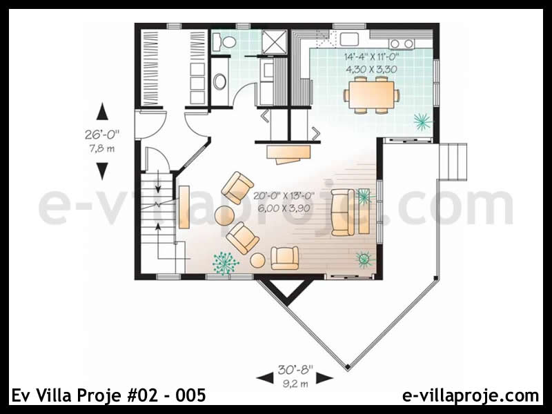 Ev Villa Proje #02 - 005 Çelik Ev Projesi - Görsel 2