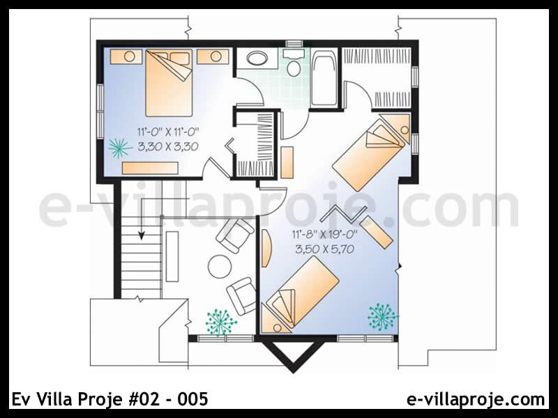 Ev Villa Proje #02 - 005 Çelik Ev Projesi - Görsel 3