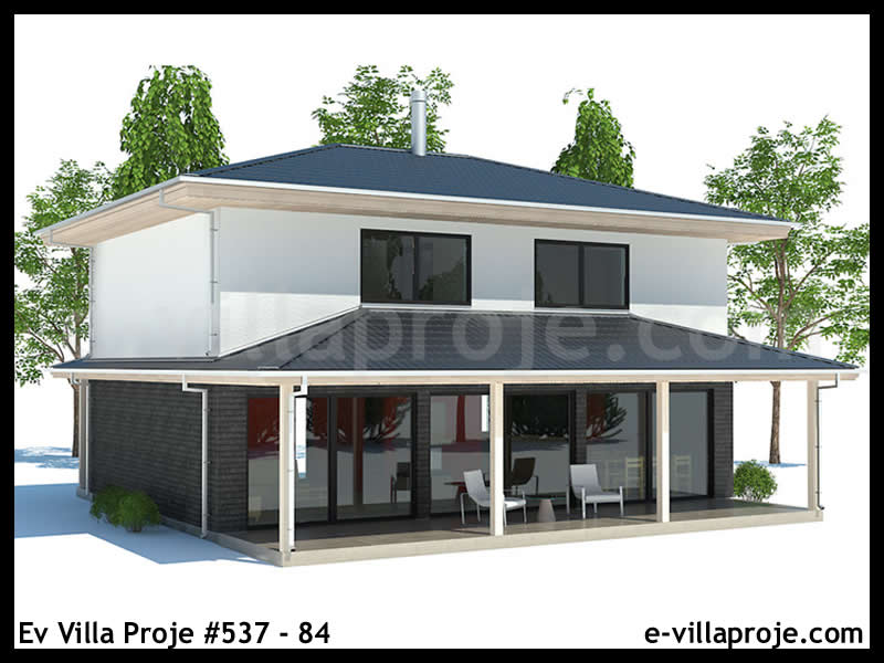 Ev Villa Proje #537 - 84 Çelik Villa Modeli