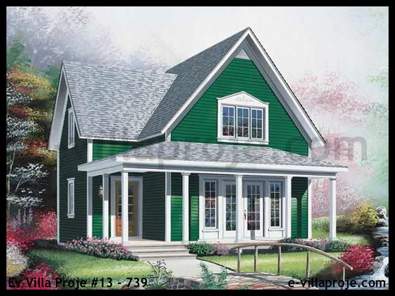 Ev Villa Proje #13 - 739 Çelik Villa Modeli ve 3D Tasarımı