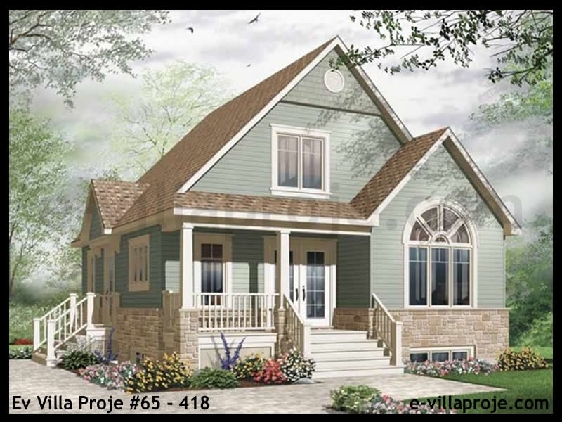 Ev Villa Proje #65 - 418 Çelik Villa Modeli ve 3D Tasarımı