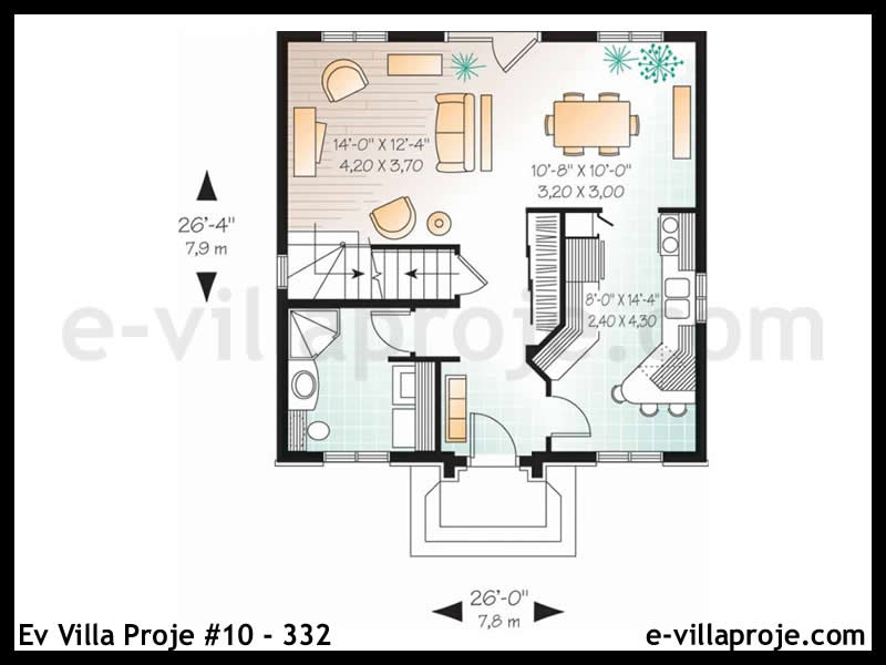 Ev Villa Proje #10 - 332 Çelik Ev Projesi - Görsel 2