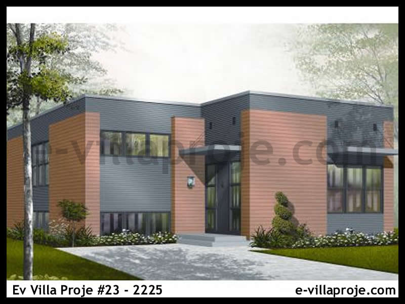 Ev Villa Proje #23 - 2225 Çelik Villa Modeli ve 3D Tasarımı