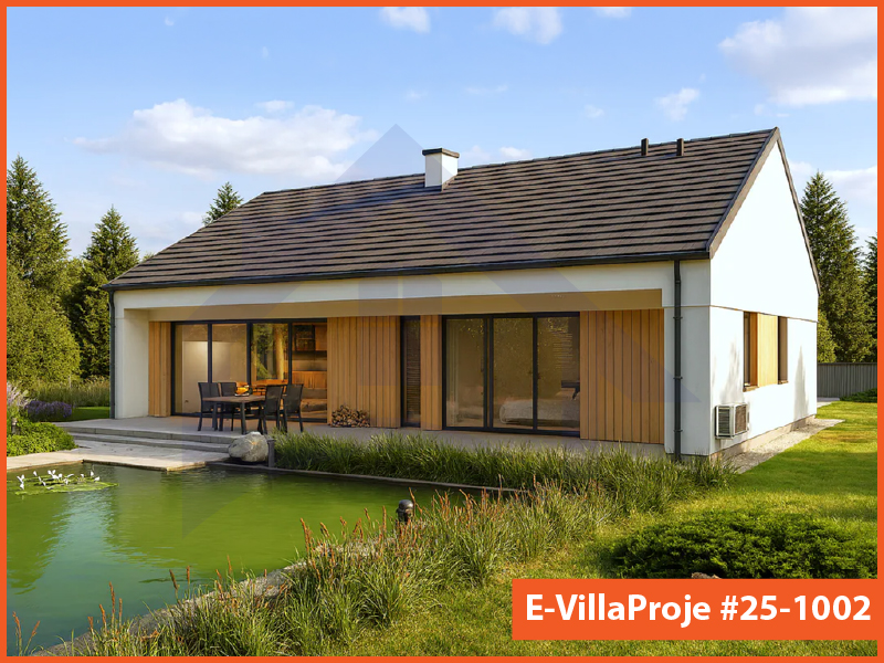 Ev Villa Proje #25 - 1002 Çelik Villa Modeli ve 3D Tasarımı