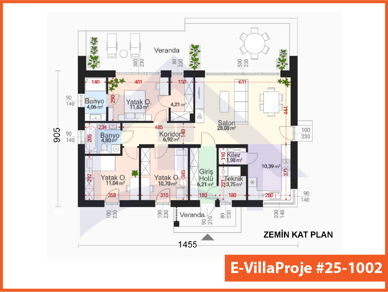 Ev Villa Proje #25 - 1002 Çelik Ev Projesi - Görsel 2
