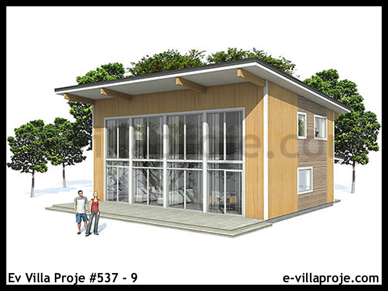 Ev Villa Proje #537 - 9 Çelik Villa Modeli ve 3D Tasarımı