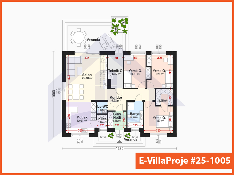 Ev Villa Proje #25 - 1005 Çelik Ev Projesi - Görsel 2