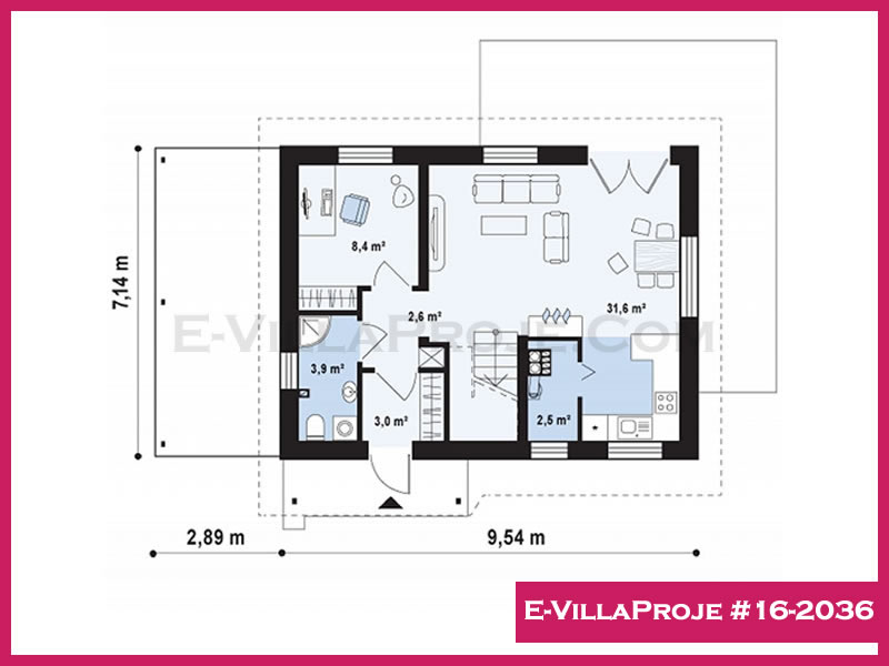 Ev Villa Proje #16 - 2036 Çelik Ev Projesi - Görsel 2