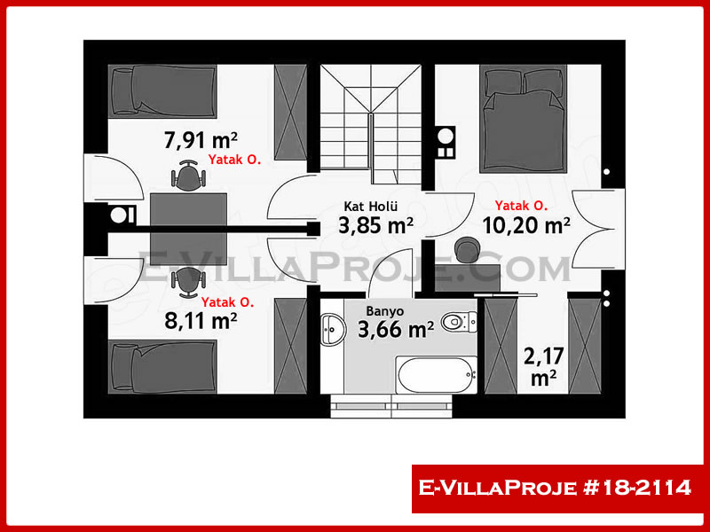 Ev Villa Proje #18 - 2114 Çelik Ev Projesi - Görsel 3