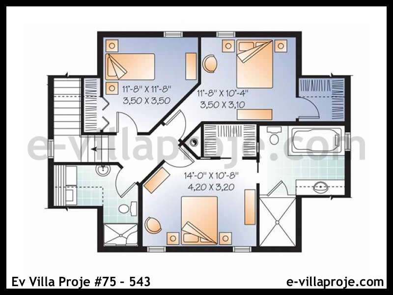 Ev Villa Proje #75 - 543 Çelik Ev Projesi - Görsel 3