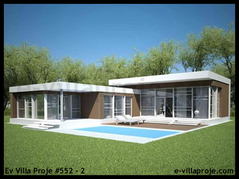 Ev Villa Proje #552 - 2 Çelik Villa Modeli ve 3D Tasarımı
