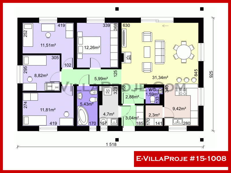 Ev Villa Proje #15 - 1008 Çelik Ev Projesi - Görsel 2