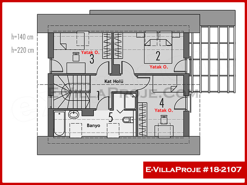 Ev Villa Proje #18 - 2107 Çelik Ev Projesi - Görsel 3