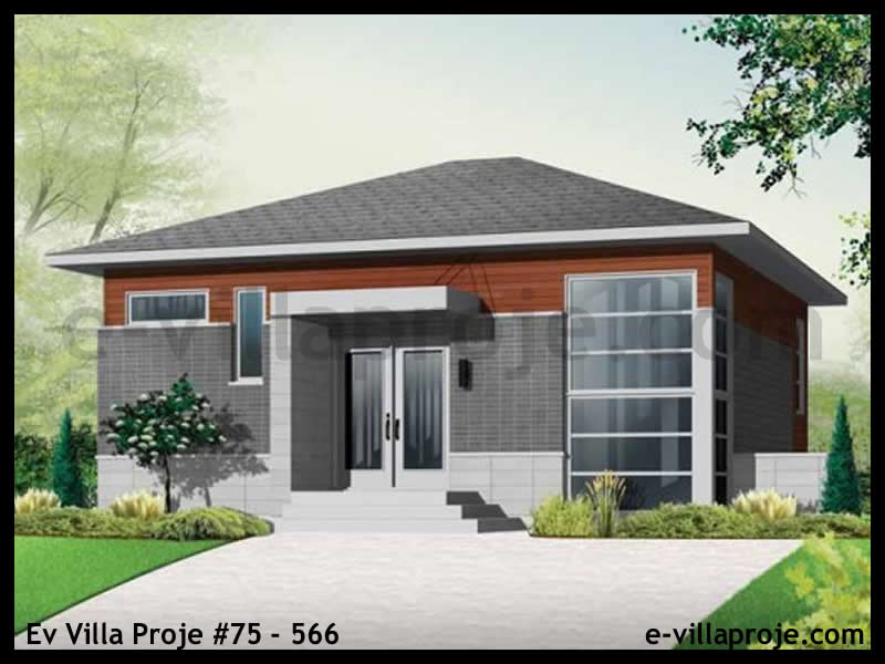 Ev Villa Proje #75 - 566 Çelik Villa Modeli ve 3D Tasarımı