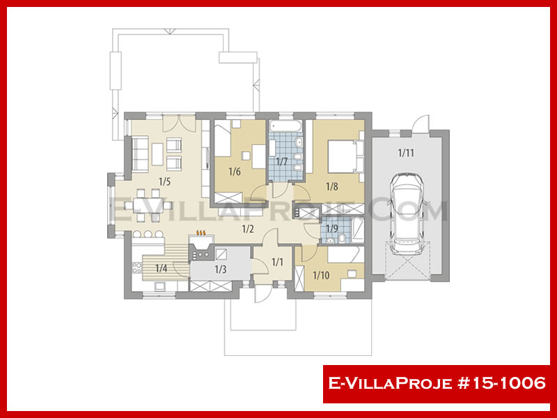 Ev Villa Proje #15 - 1006 Çelik Ev Projesi - Görsel 2