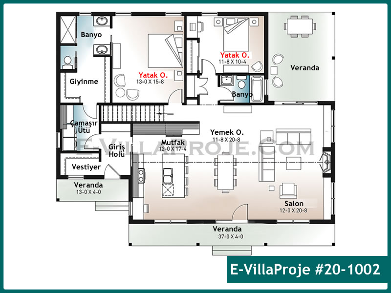 Ev Villa Proje #20 - 1002 Çelik Ev Projesi - Görsel 2