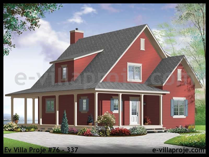 Ev Villa Proje #76 - 337 Çelik Villa Modeli ve 3D Tasarımı