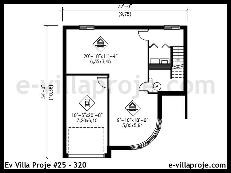 Ev Villa Proje #25 - 320 Çelik Ev Projesi - Görsel 3