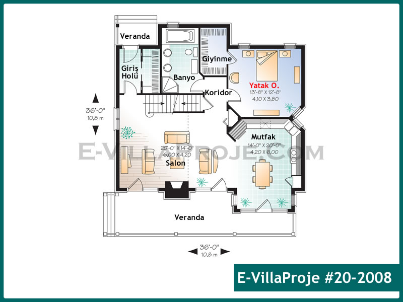 Ev Villa Proje #20 - 2008 Çelik Ev Projesi - Görsel 2