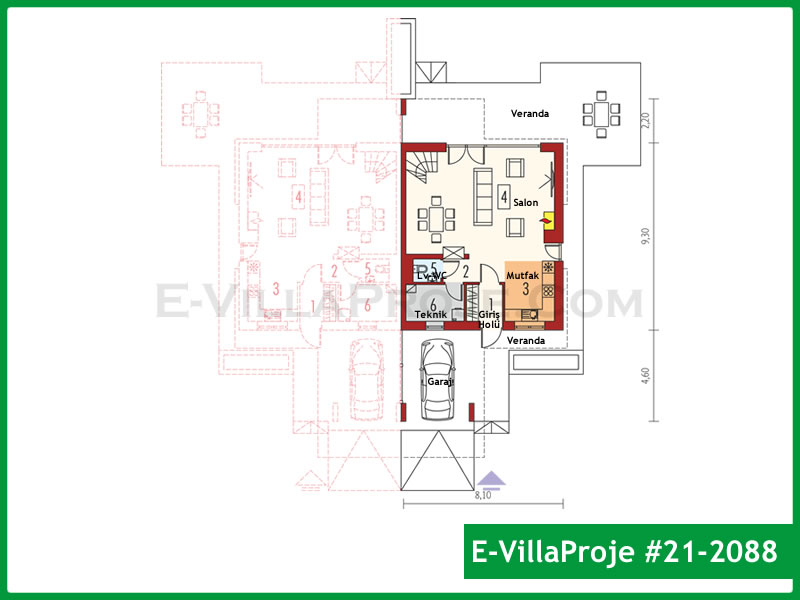 Ev Villa Proje #21 - 2088 Çelik Ev Projesi - Görsel 2