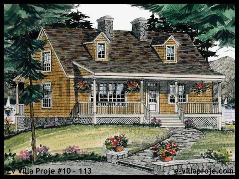 Ev Villa Proje #10 - 113 Çelik Villa Projesi 3D Mimari Tasarımı