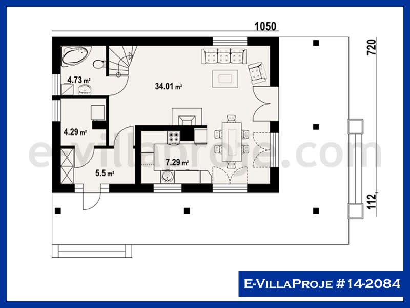Ev Villa Proje #14 - 2084 Çelik Ev Projesi - Görsel 2