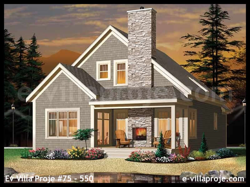Ev Villa Proje #75 - 550 Çelik Villa Modeli