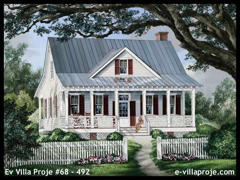 Ev Villa Proje #68 - 492 Çelik Villa Modeli ve 3D Tasarımı