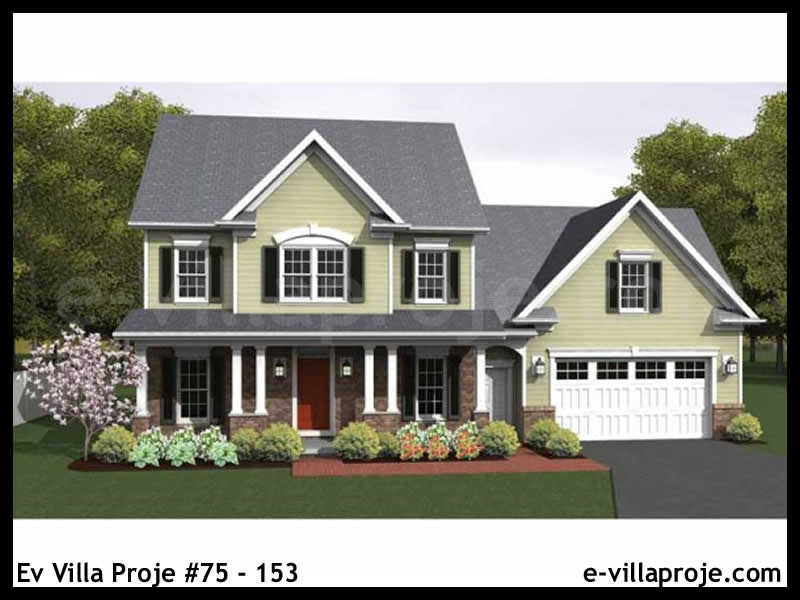 Ev Villa Proje #75 - 153 Çelik Villa Modeli ve 3D Tasarımı