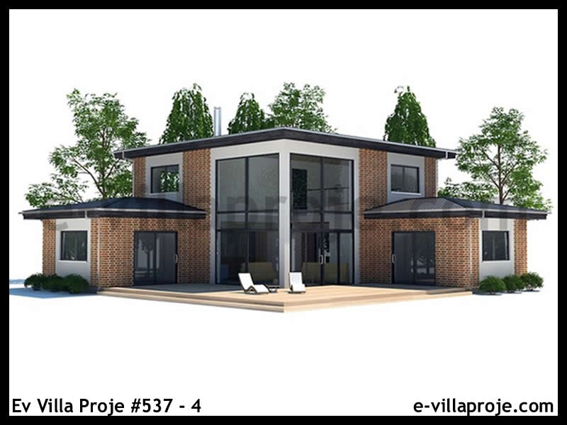 Ev Villa Proje #537 - 4 Çelik Villa Modeli