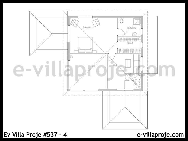 Ev Villa Proje #537 - 4 Çelik Ev Projesi - Görsel 3
