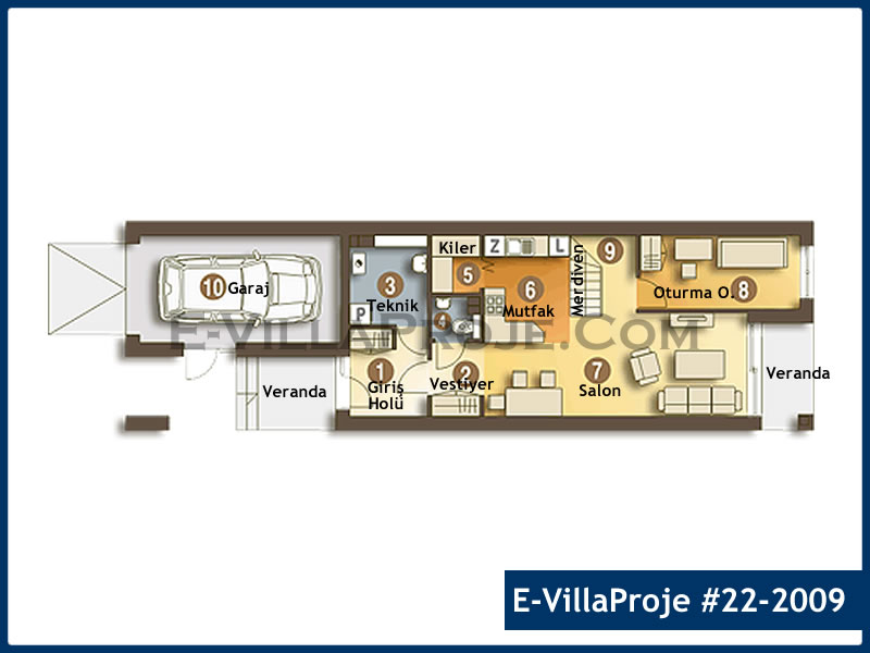 Ev Villa Proje #22 - 2009 Çelik Ev Projesi - Görsel 2