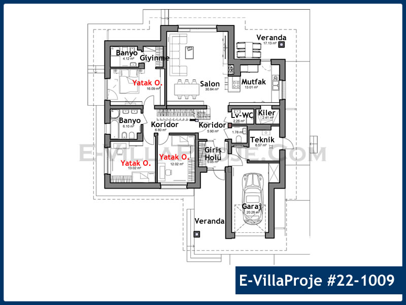 Ev Villa Proje #22 - 1009 Çelik Ev Projesi - Görsel 2