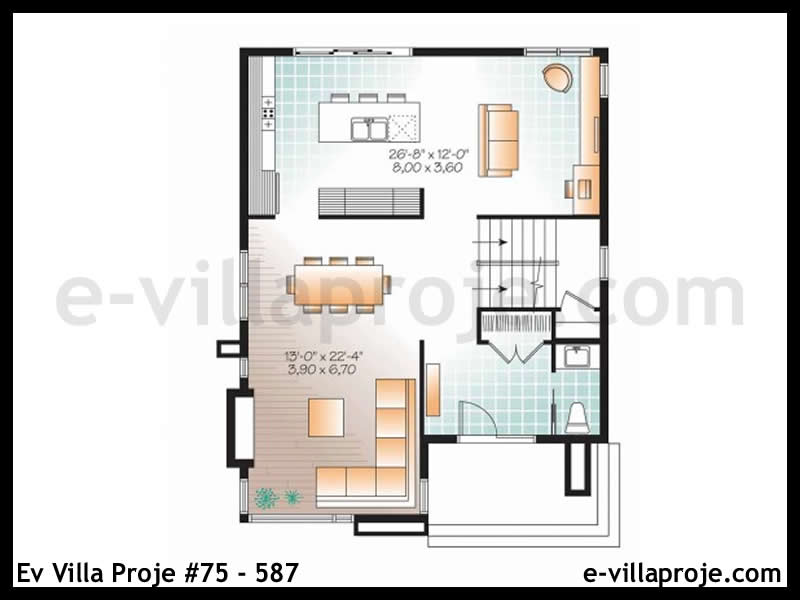 Ev Villa Proje #75 - 587 Çelik Ev Projesi - Görsel 2