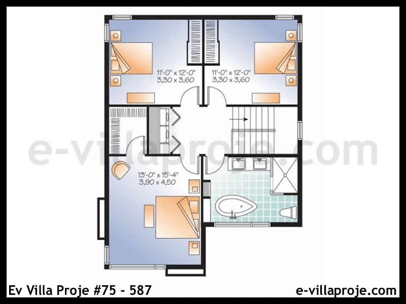 Ev Villa Proje #75 - 587 Çelik Ev Projesi - Görsel 3