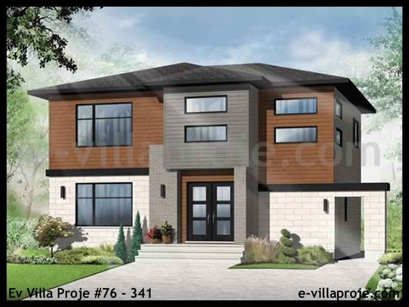 Ev Villa Proje #76 - 341 Çelik Villa Modeli ve 3D Tasarımı