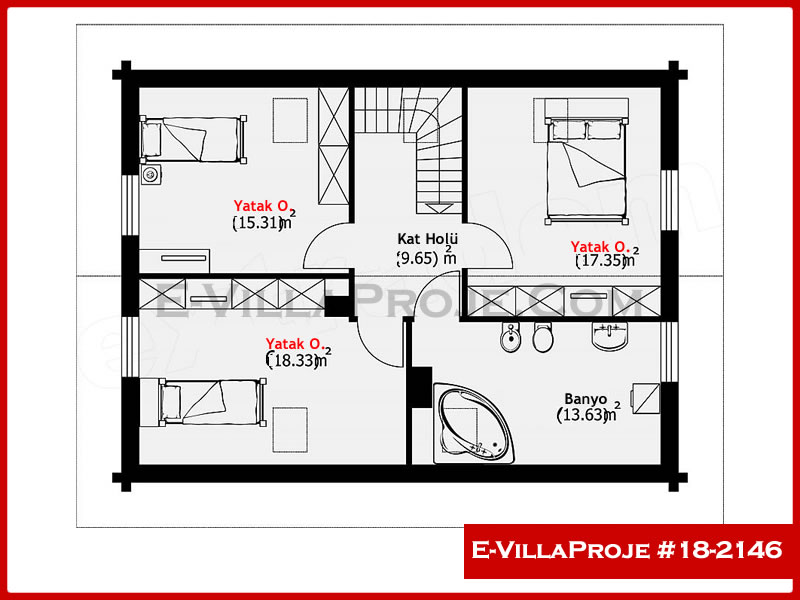 Ev Villa Proje #18 - 2146 Çelik Ev Projesi - Görsel 3