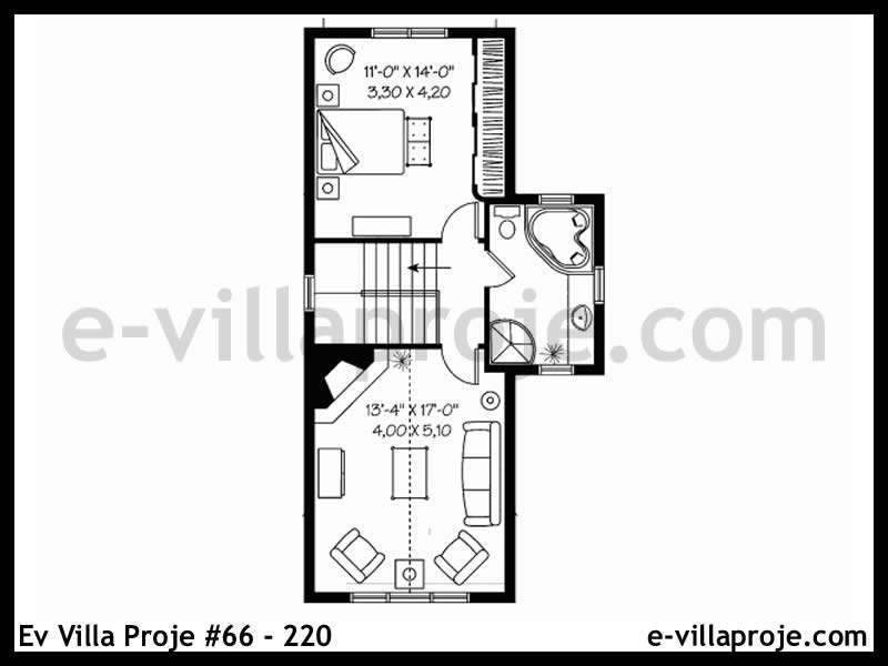 Ev Villa Proje #66 - 220 Çelik Ev Projesi - Görsel 3