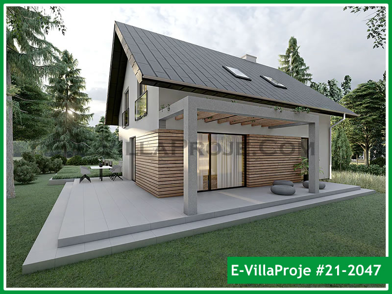 Ev Villa Proje #21 - 2047 Çelik Villa Modeli ve 3D Tasarımı
