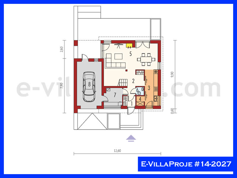 Ev Villa Proje #14 - 2027 Çelik Ev Projesi - Görsel 2