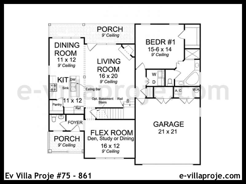Ev Villa Proje #75 - 861 Çelik Ev Projesi - Görsel 2
