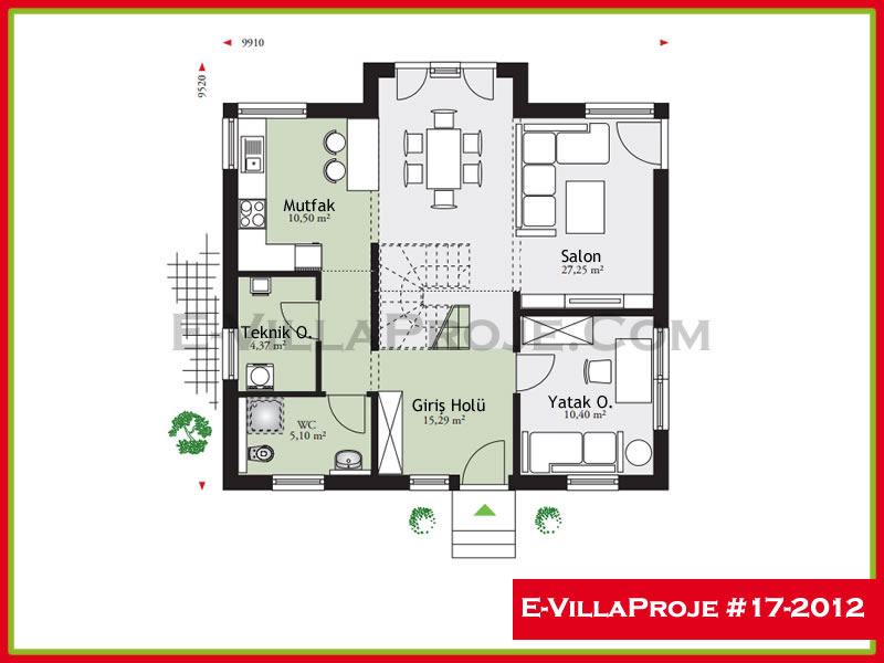 Ev Villa Proje #17 - 2012 Çelik Ev Projesi - Görsel 2