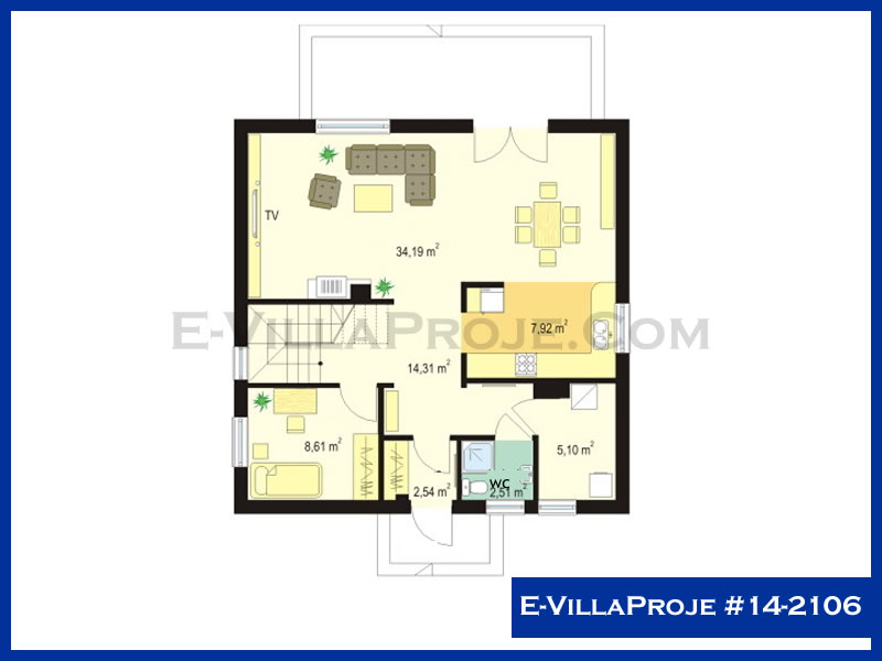 Ev Villa Proje #14 - 2106 Çelik Ev Projesi - Görsel 2